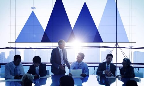 Business Data Analysis Strategy Marketing Graph Concept